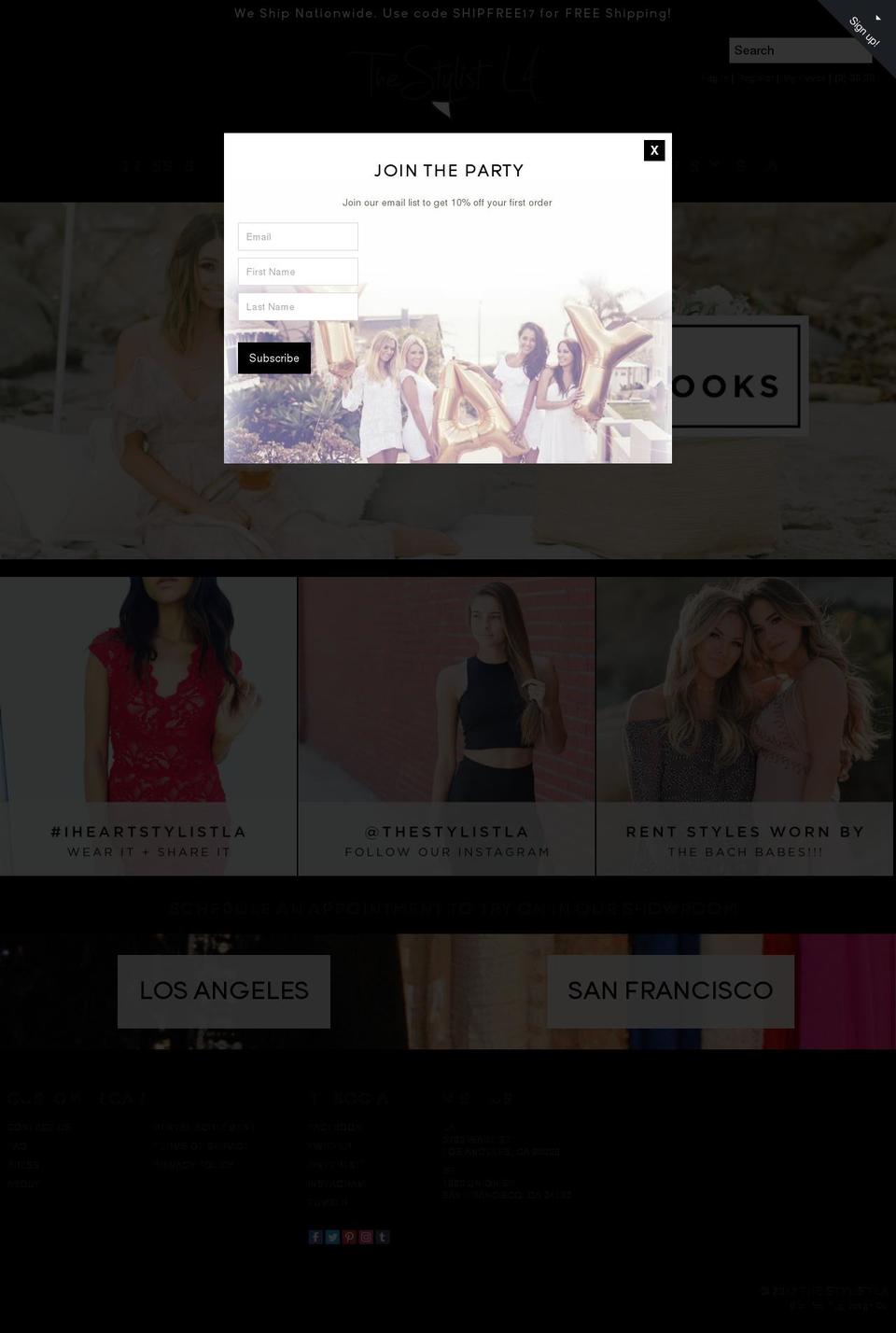 red-plug-design-theme ORIG Shopify theme site example thestylistla.com