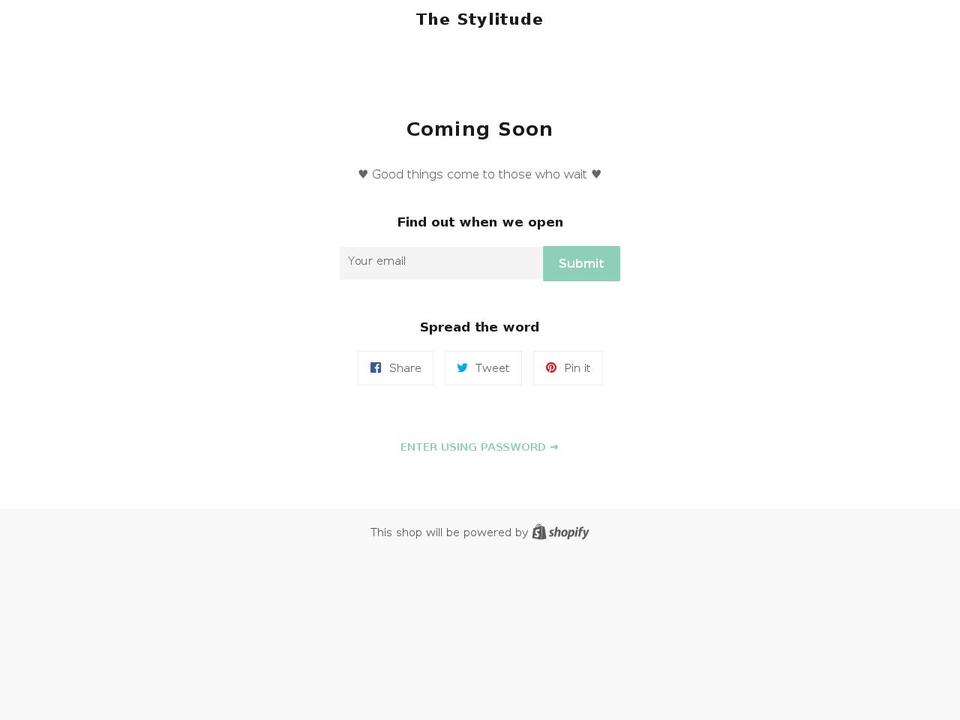 thestylitude.com — Shopify storefront screenshot