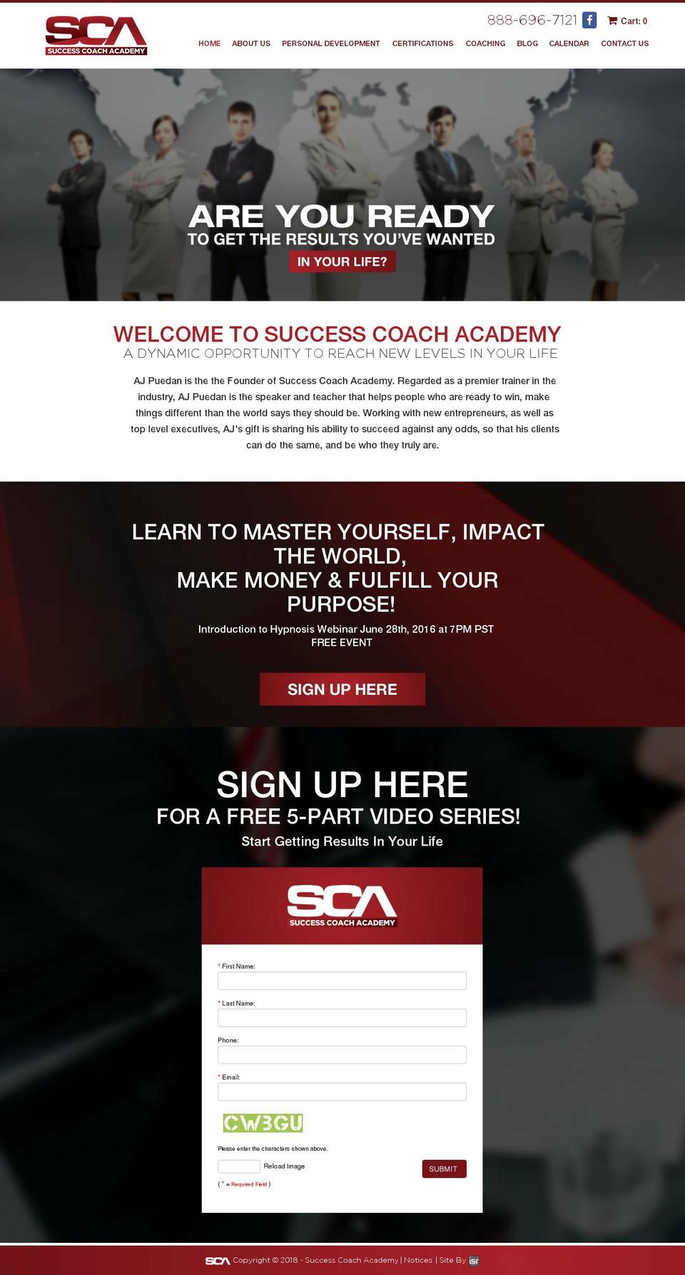 SCA_ISR_Theme Shopify theme site example thesuccesscoachacademy.com