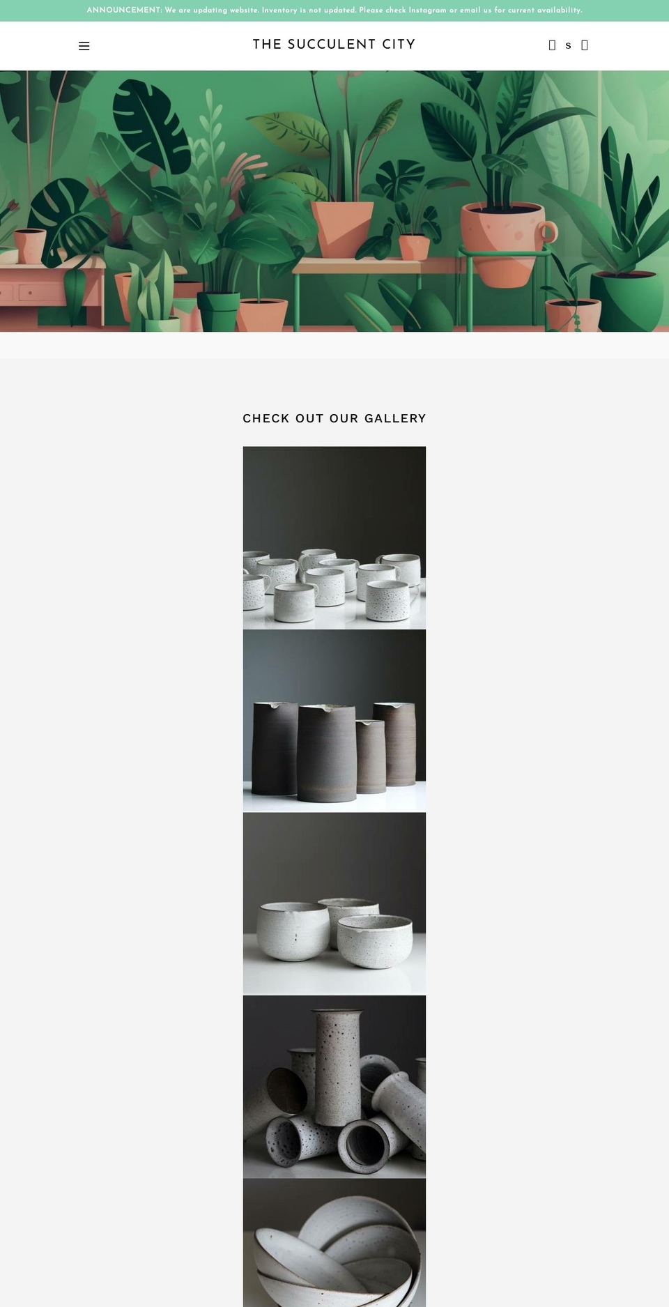thesucculentcity.com shopify website screenshot