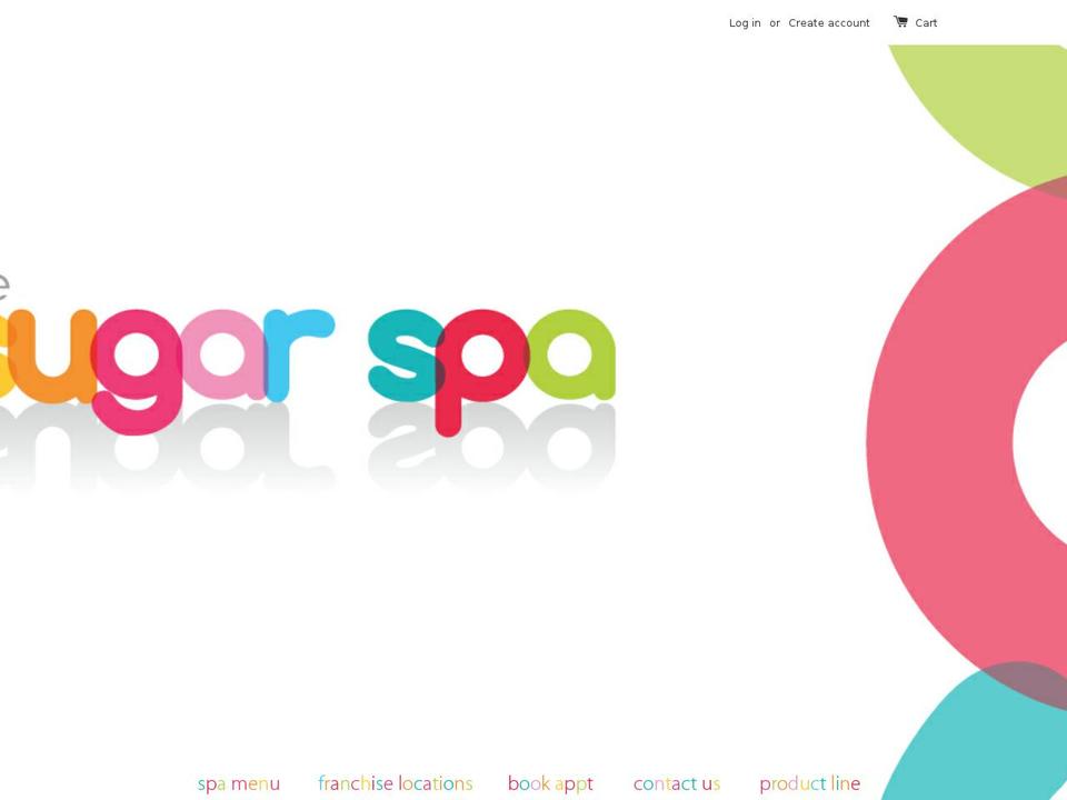 thesugar-spa.com shopify website screenshot
