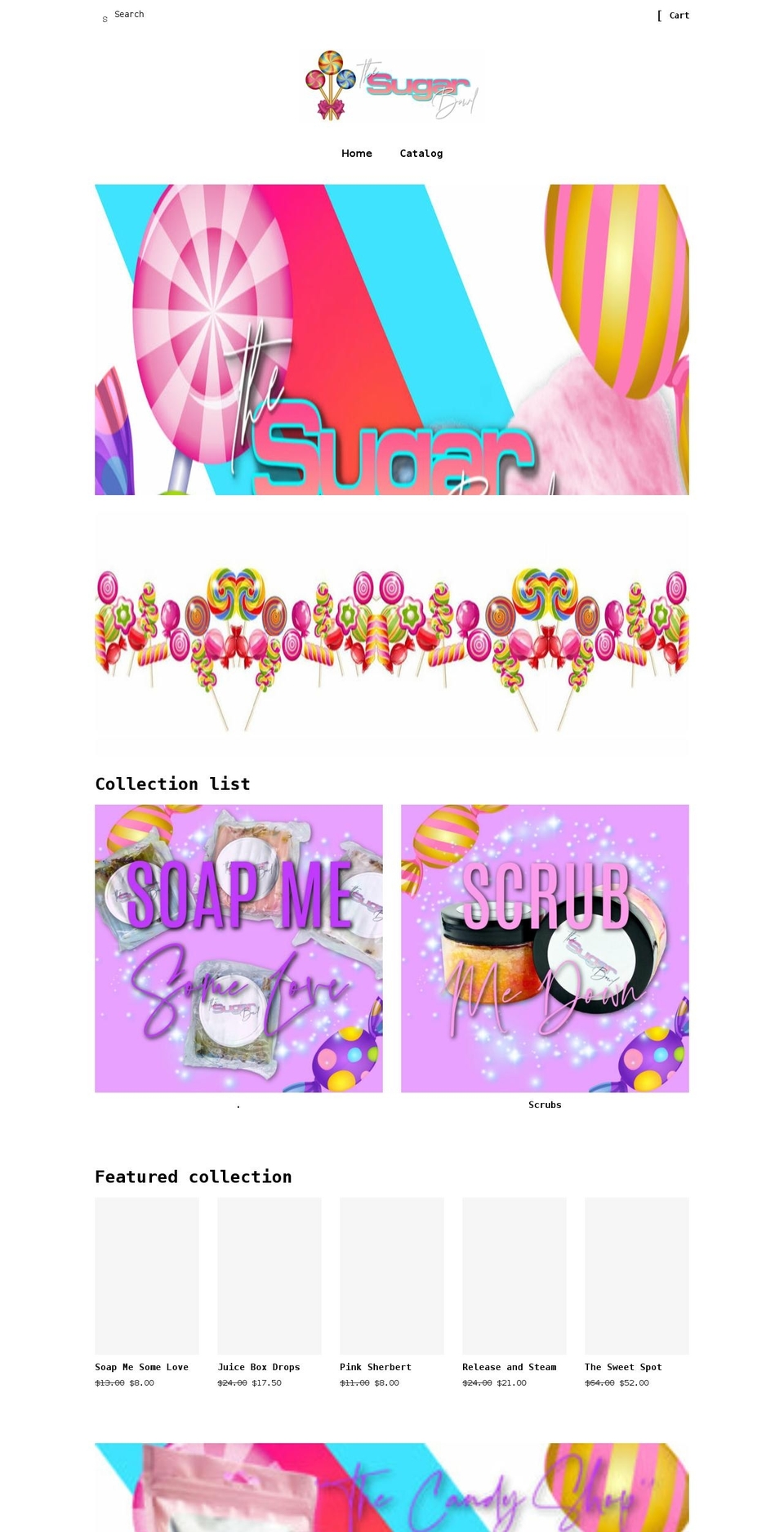 thesugarbowl.net shopify website screenshot