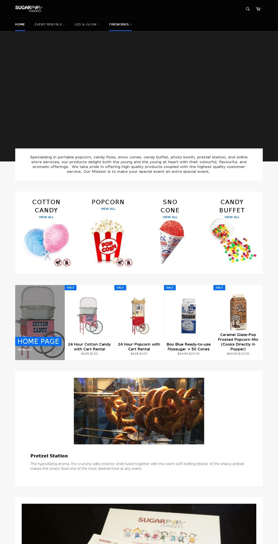 thesugarpopshop.com shopify website screenshot