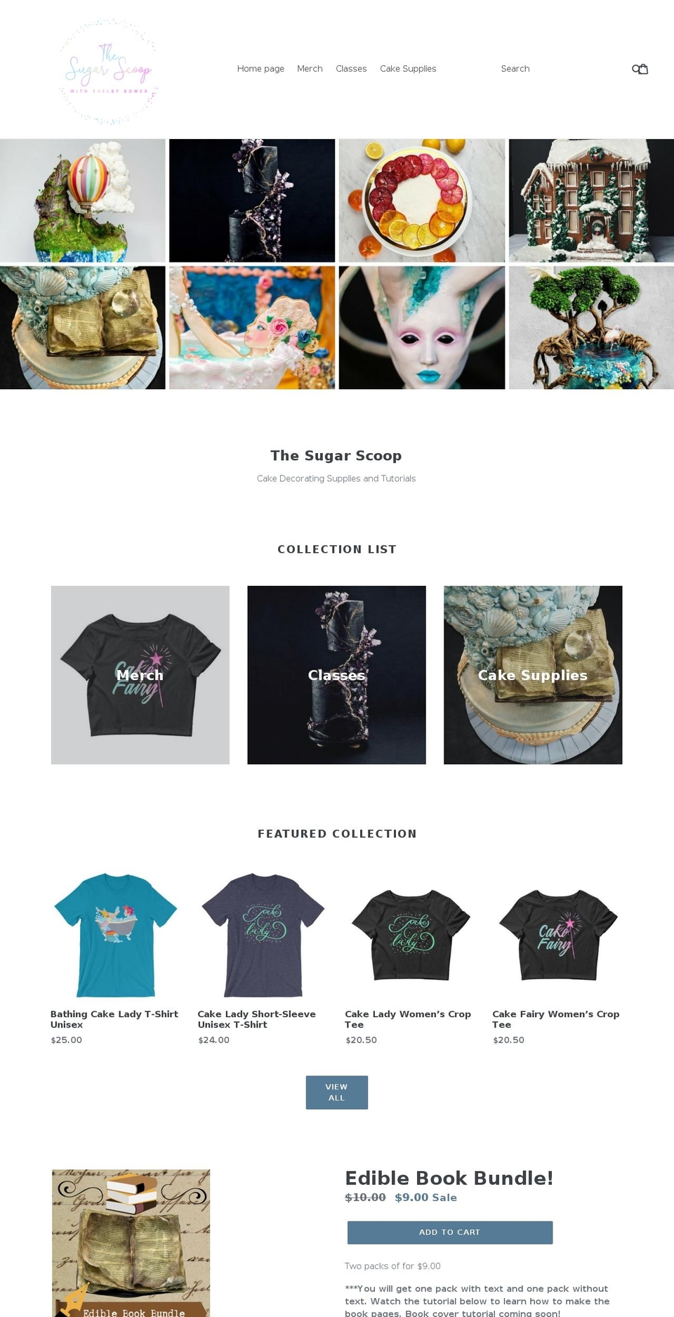 thesugarscoop.com — Shopify storefront screenshot