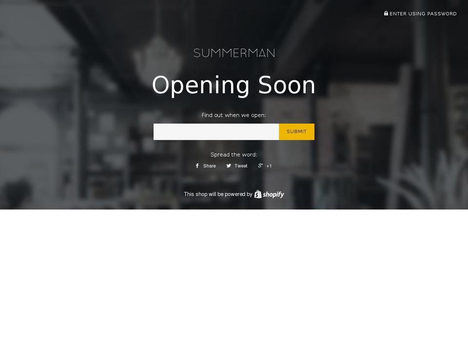 thesummermensclub.com shopify website screenshot