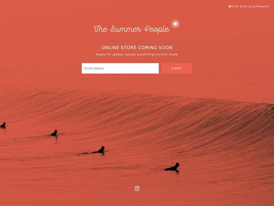 thesummerpeople.com — Shopify storefront screenshot