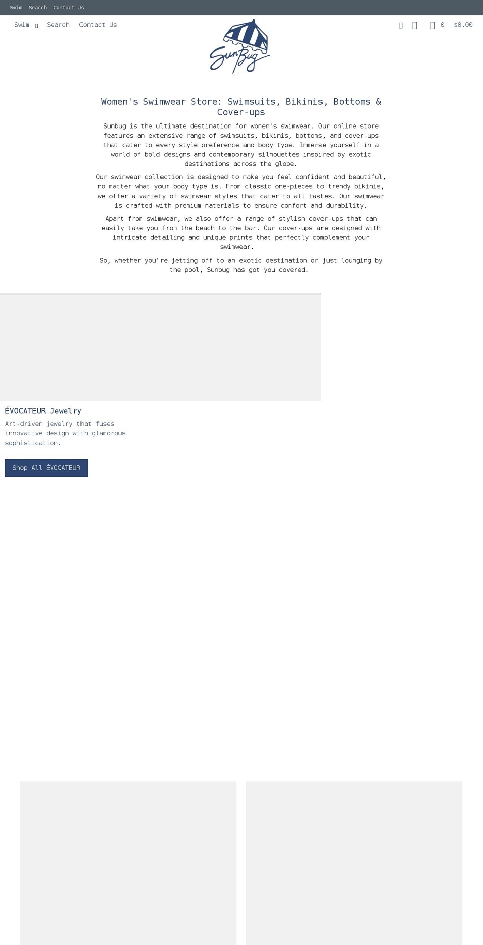 thesunbug.com shopify website screenshot