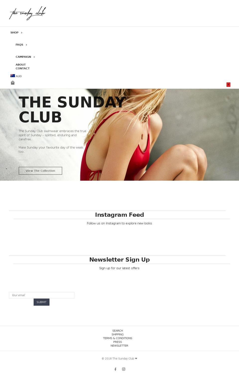 jasper-v1-3-6 Shopify theme site example thesundayclubswim.net