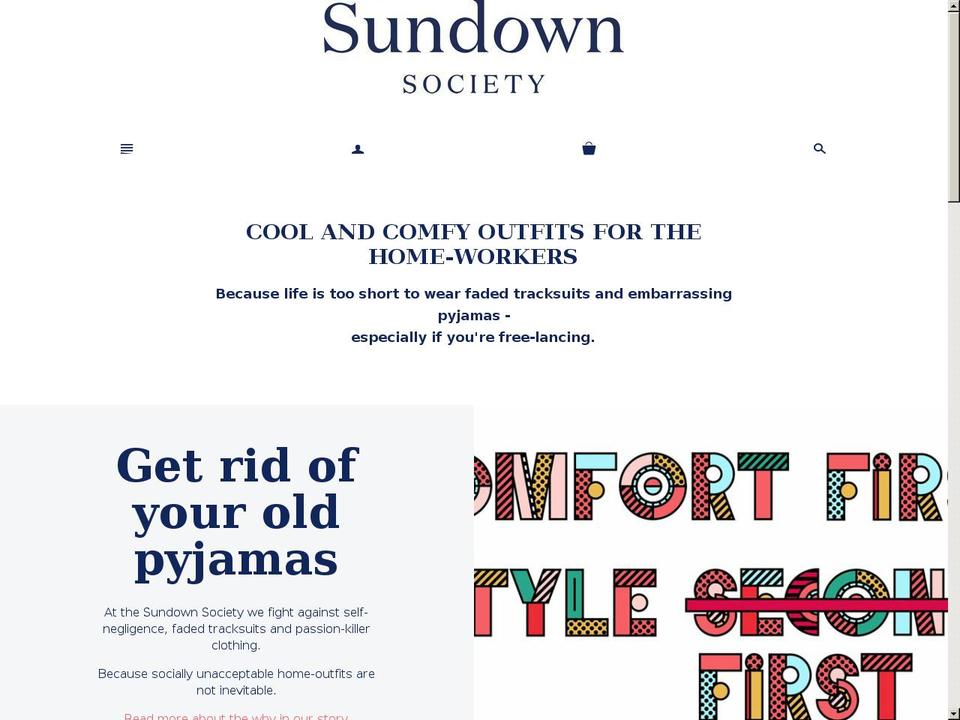 Copy of Atlantic Shopify theme site example thesundownsociety.com