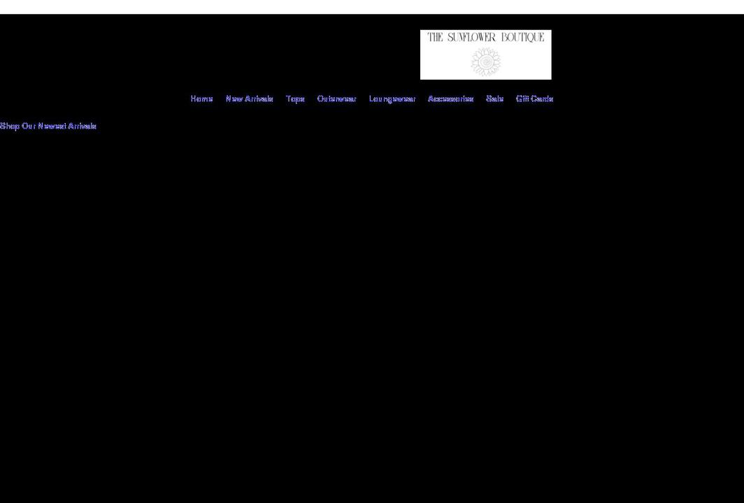 thesunflowerboutique.net shopify website screenshot