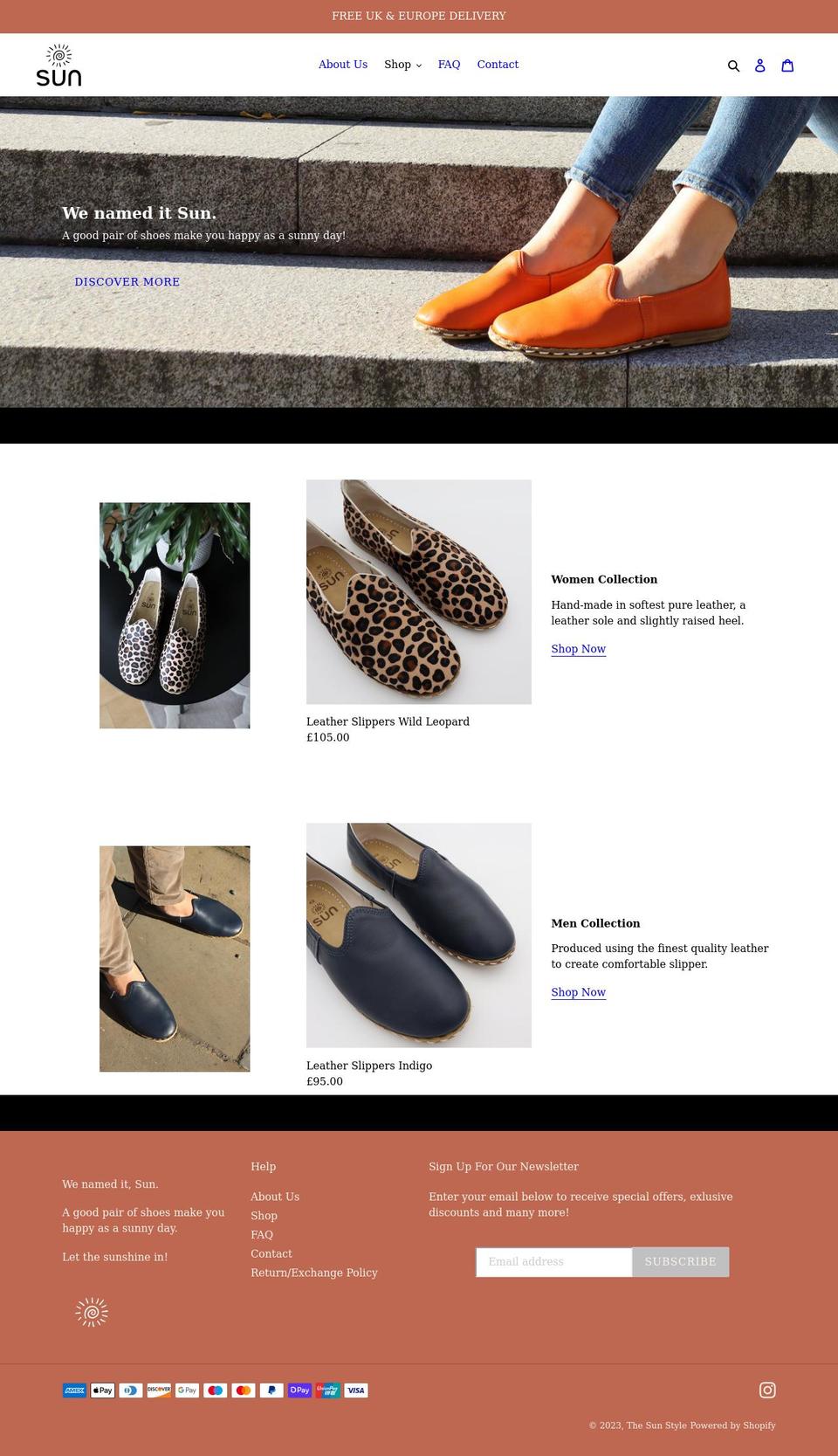 thesunstyle.com shopify website screenshot