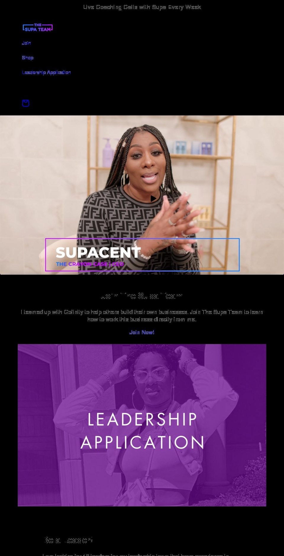 thesupateam.com shopify website screenshot