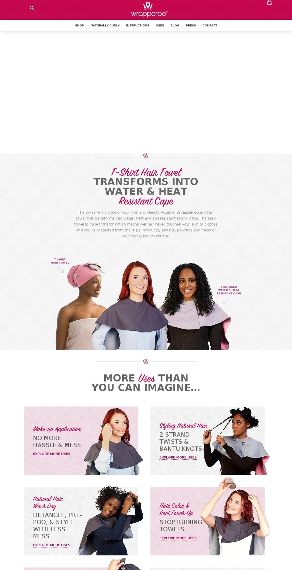 thesuperhairon.com — Shopify storefront screenshot