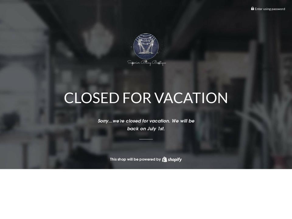 thesuperiorboutique.com — Shopify storefront screenshot