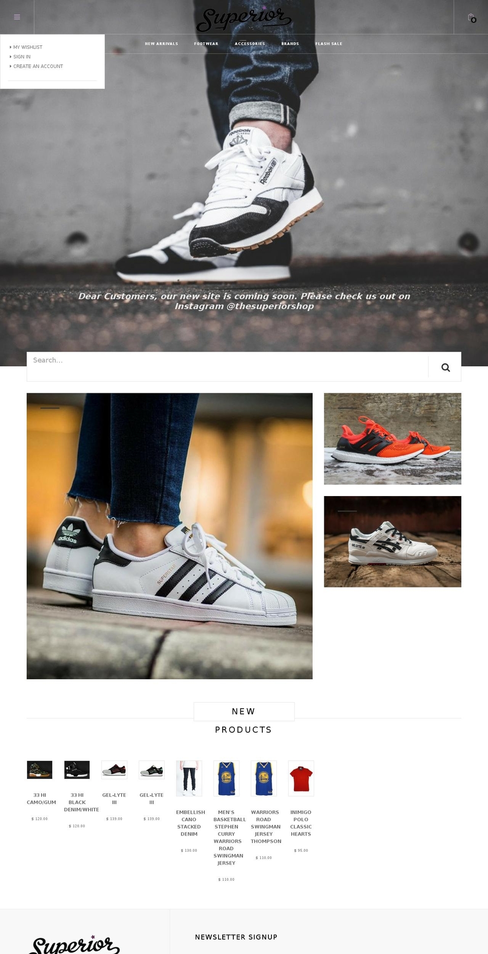 thesuperiorshop.com shopify website screenshot