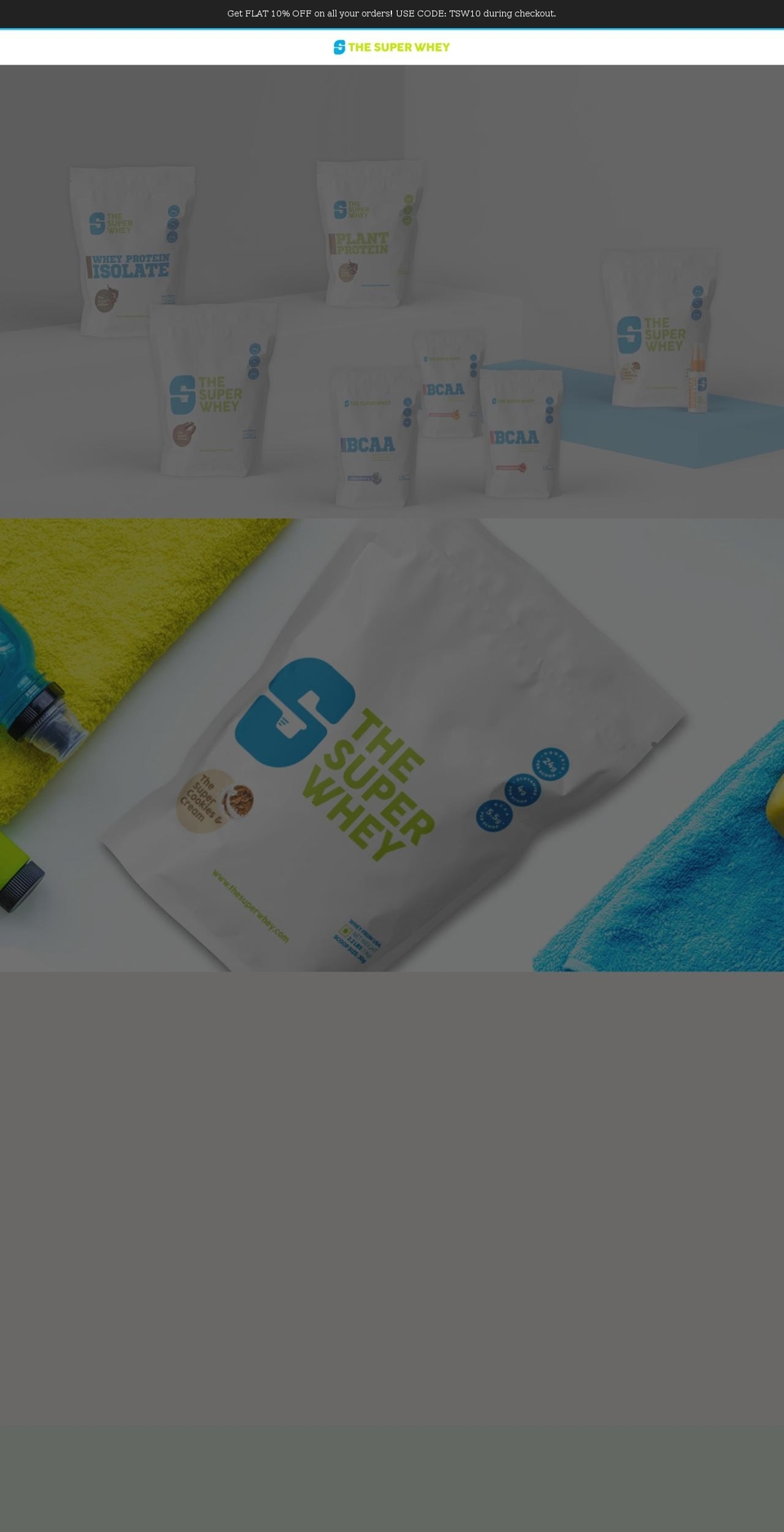 thesuperwhey.com — Shopify storefront screenshot
