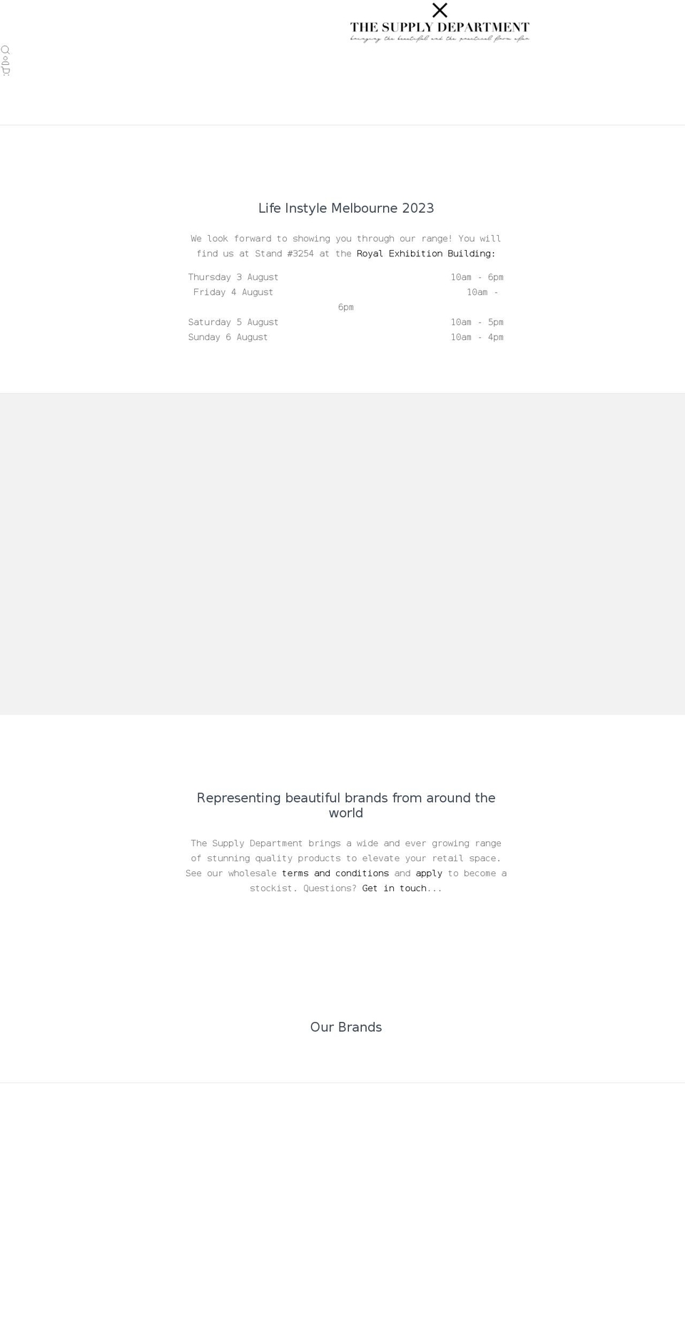 thesupplydepartment.com shopify website screenshot