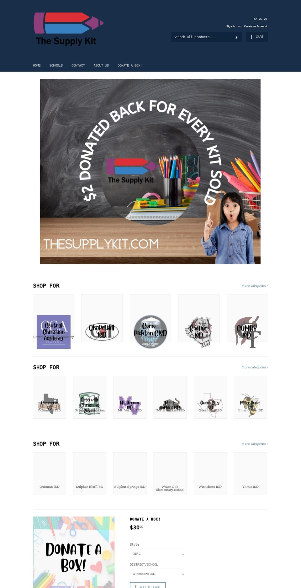 thesupplykit.com shopify website screenshot