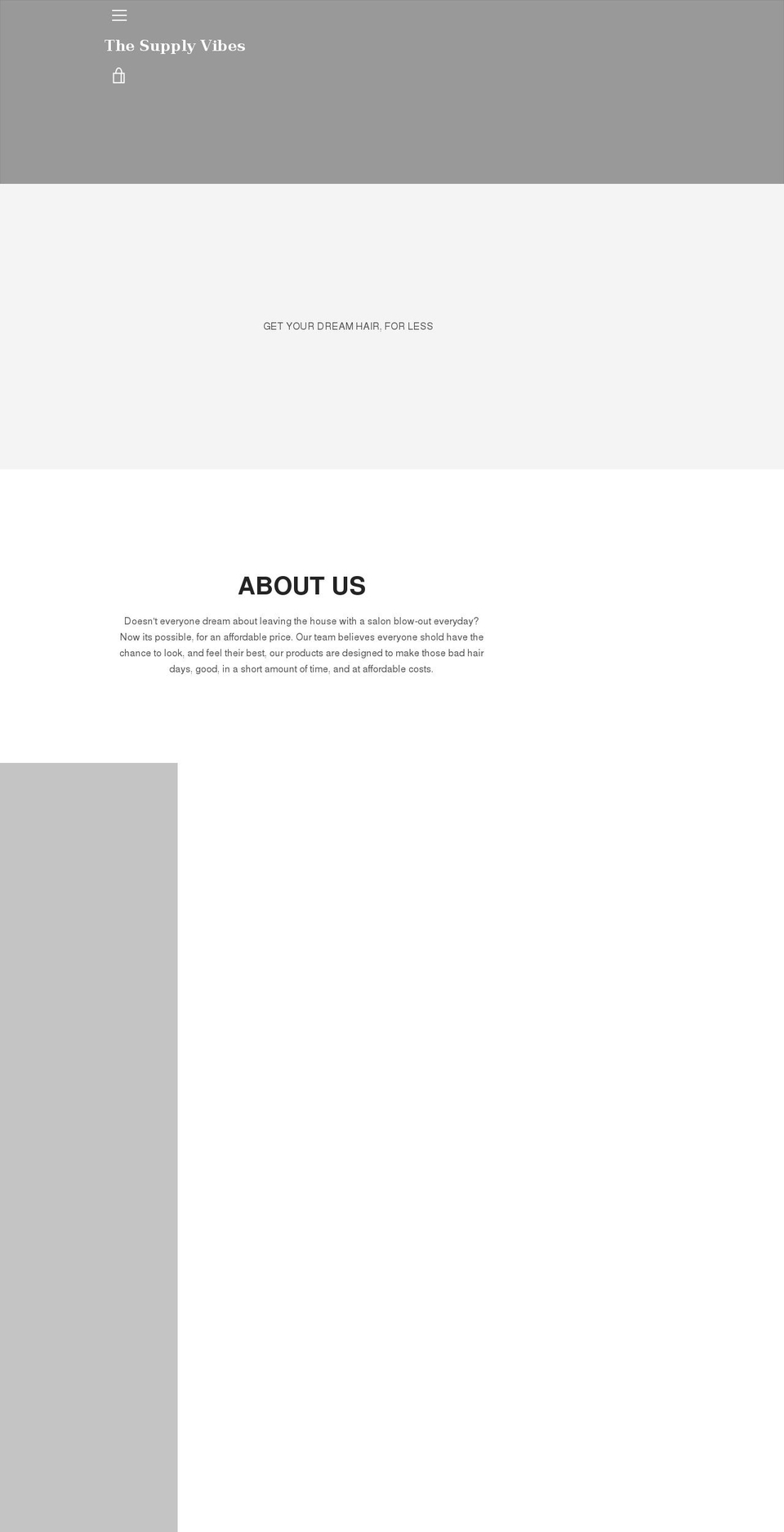 thesupplyvibes.com shopify website screenshot