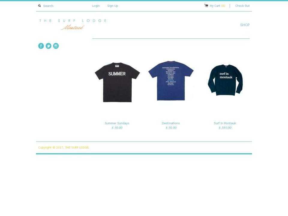 thesurflodgeshop.com shopify website screenshot