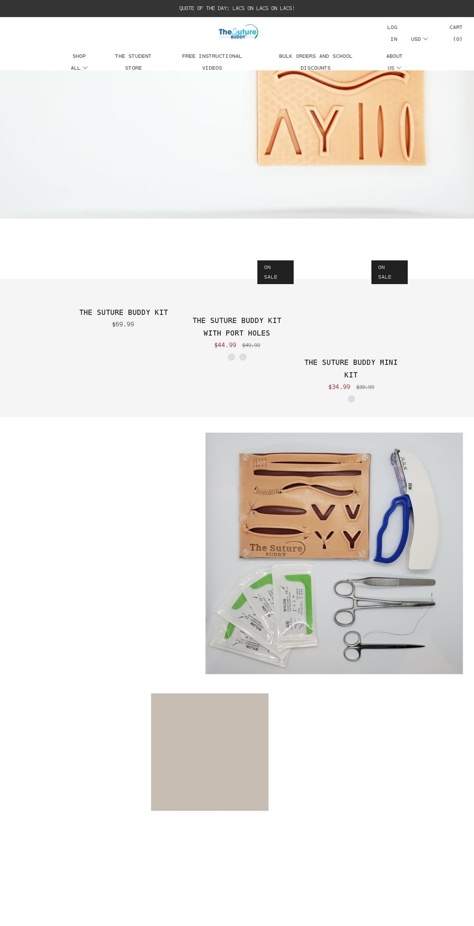 thesuturebuddy.com shopify website screenshot