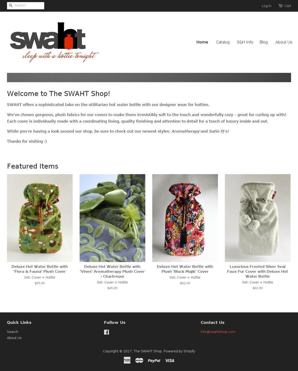 theswahtshop.com shopify website screenshot