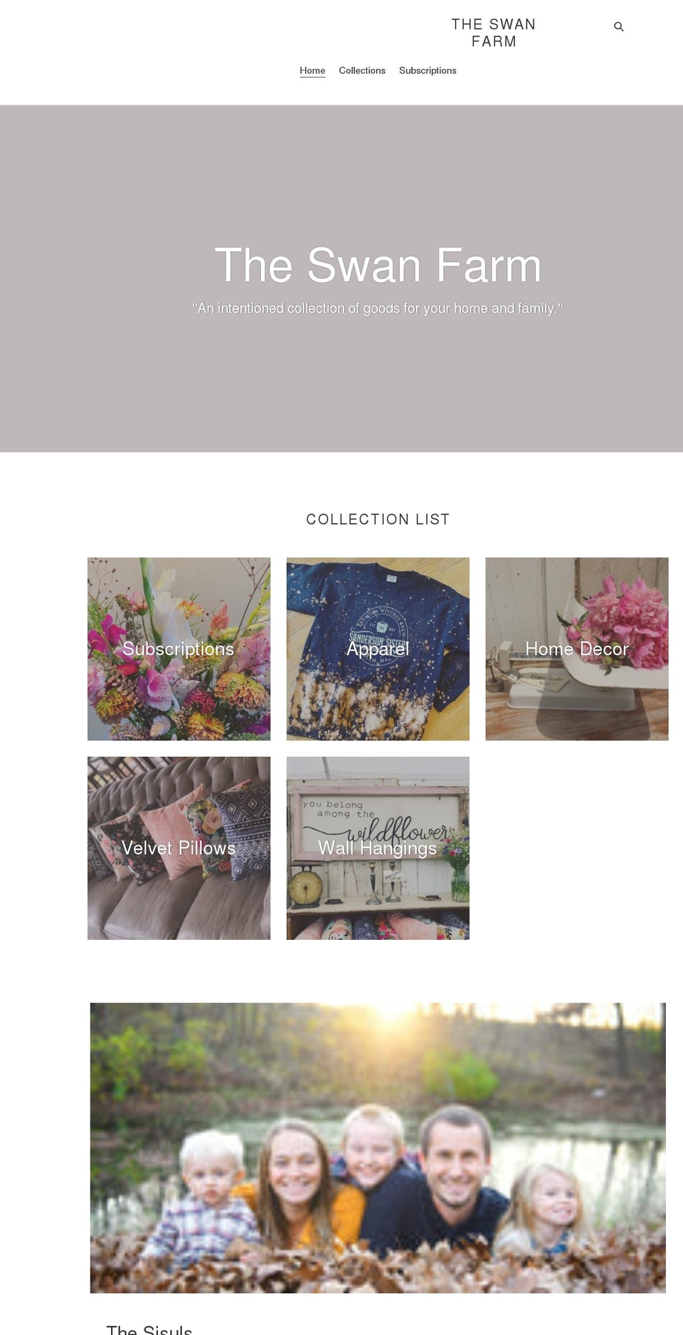 theswanfarm.com shopify website screenshot