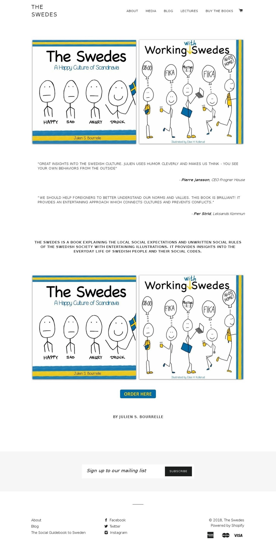 theswedes.net shopify website screenshot