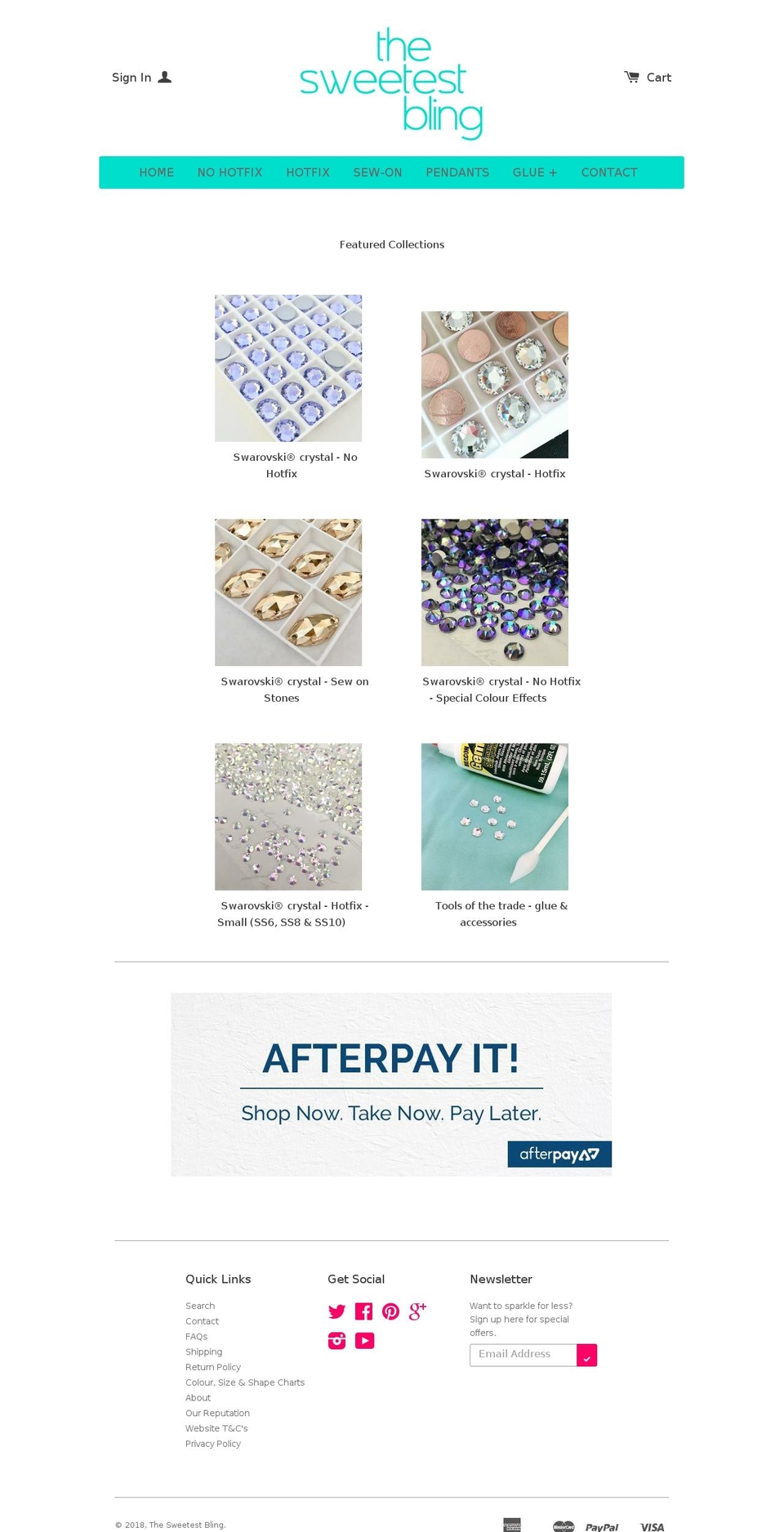 thesweetestbling.com — Shopify storefront screenshot