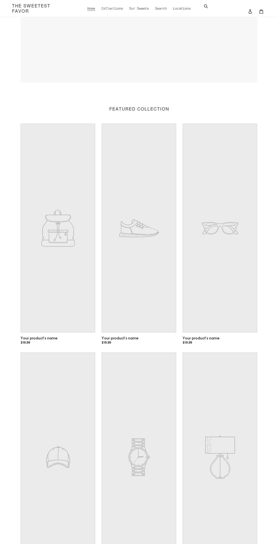 thesweetestfavor.com shopify website screenshot