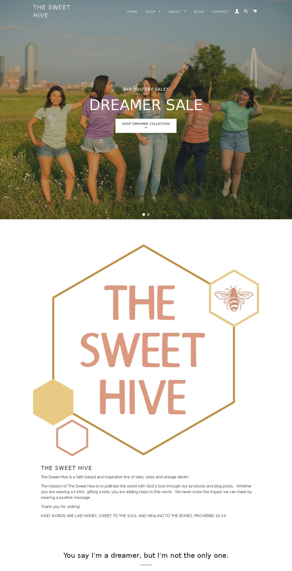 thesweethive.com shopify website screenshot