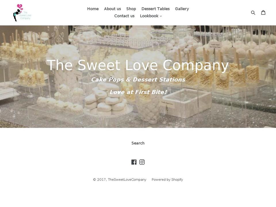 thesweetlovecompany.com shopify website screenshot