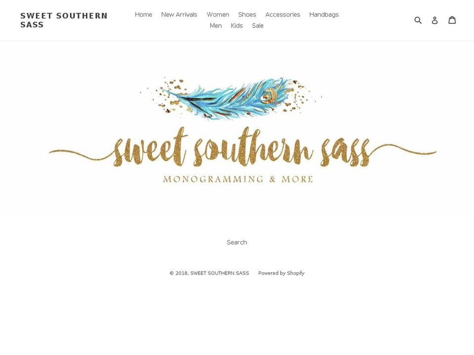 thesweetsouthernsass.com — Shopify storefront screenshot