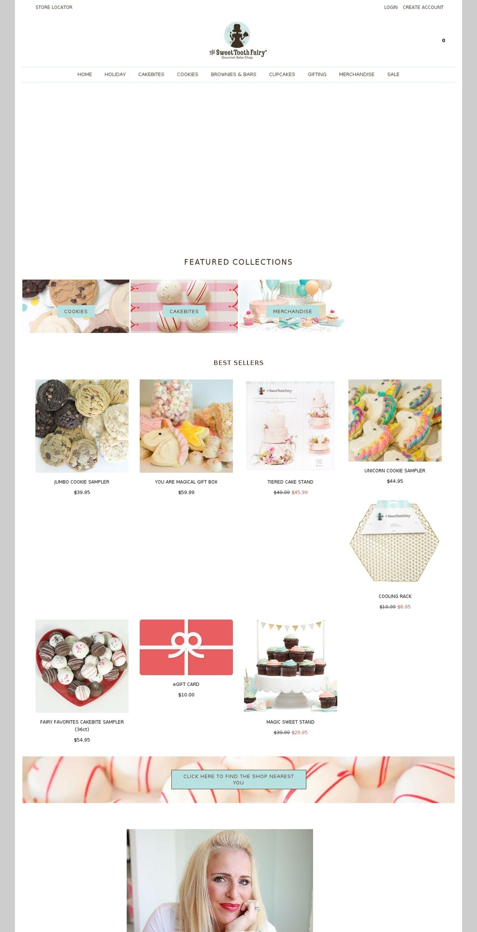 thesweettoothfairy.com shopify website screenshot