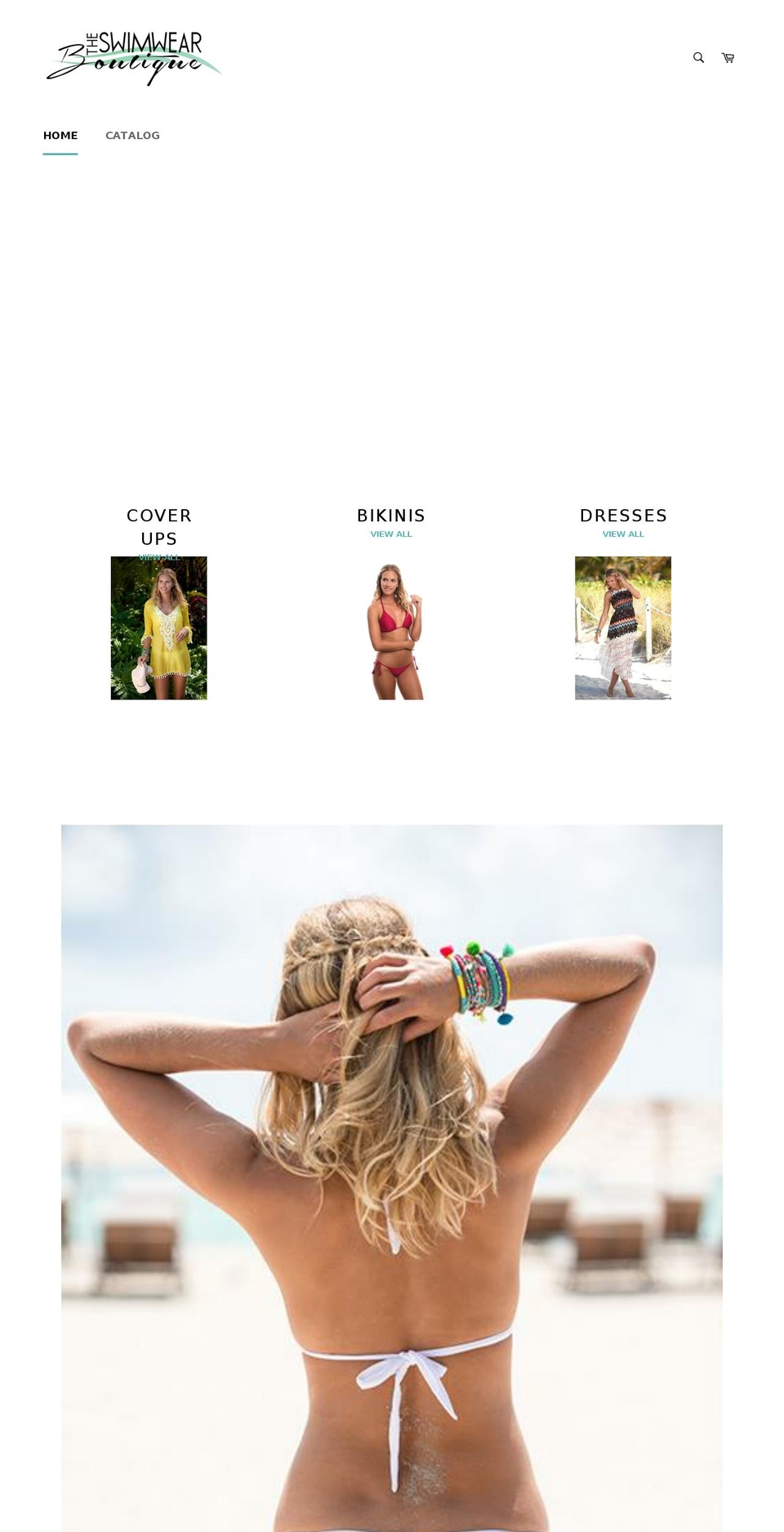 theswimwearboutique.com — Shopify storefront screenshot