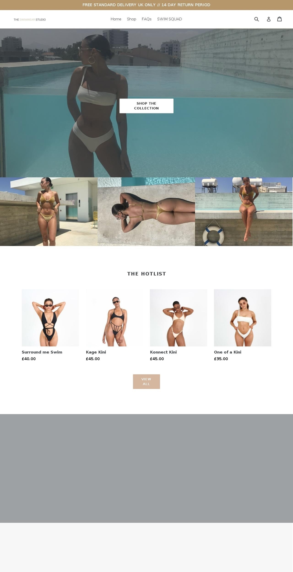 theswimwearstudio.com — Shopify storefront screenshot