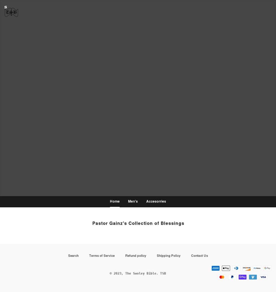 theswoleybible.com shopify website screenshot