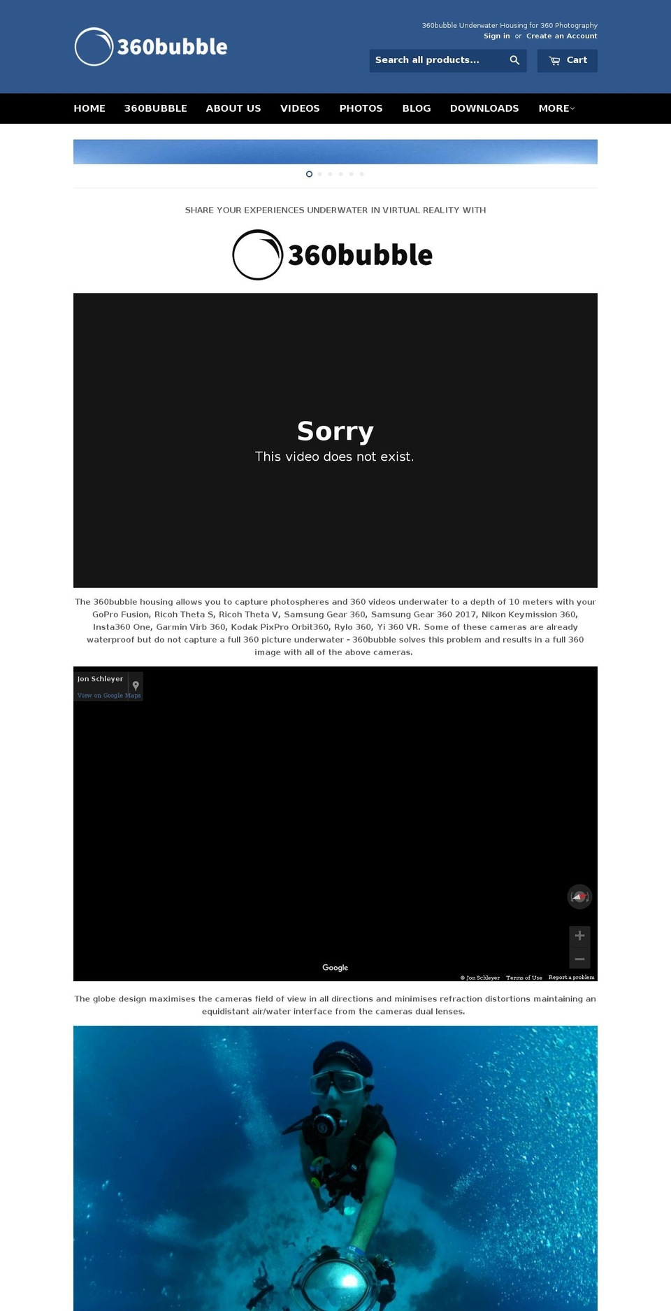 theta360bubble.com shopify website screenshot