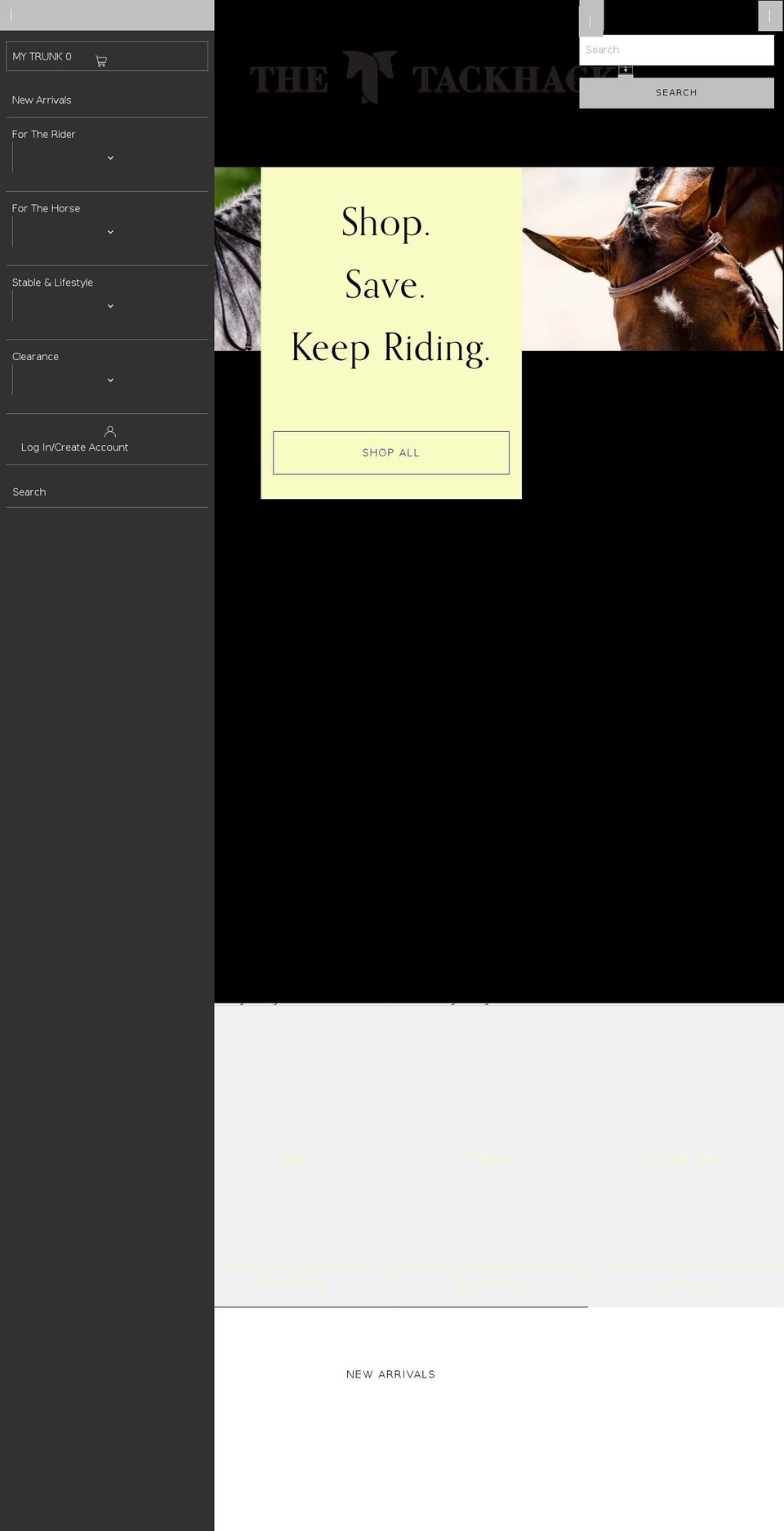 thetackhack.com shopify website screenshot