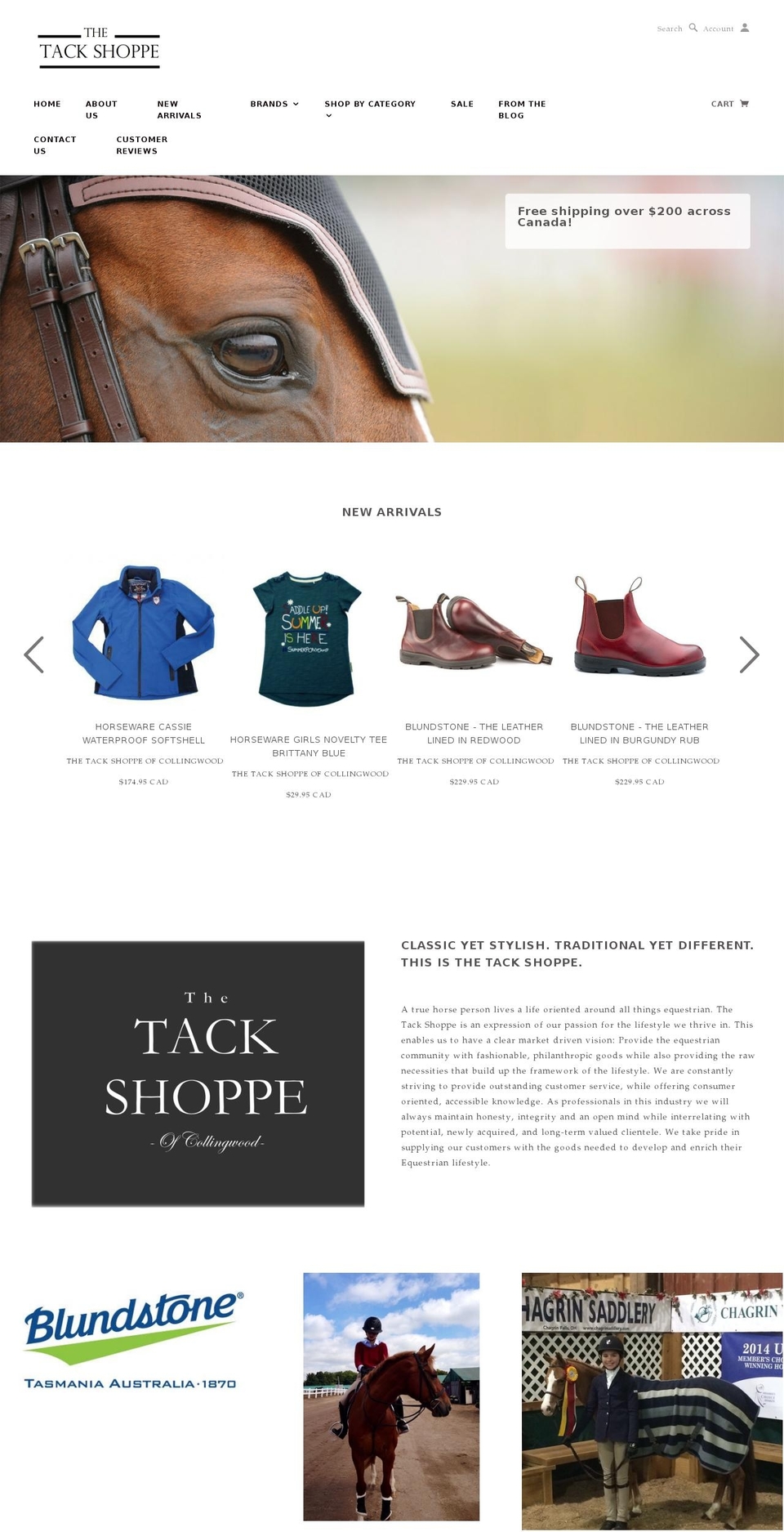 thetackshoppe.com shopify website screenshot