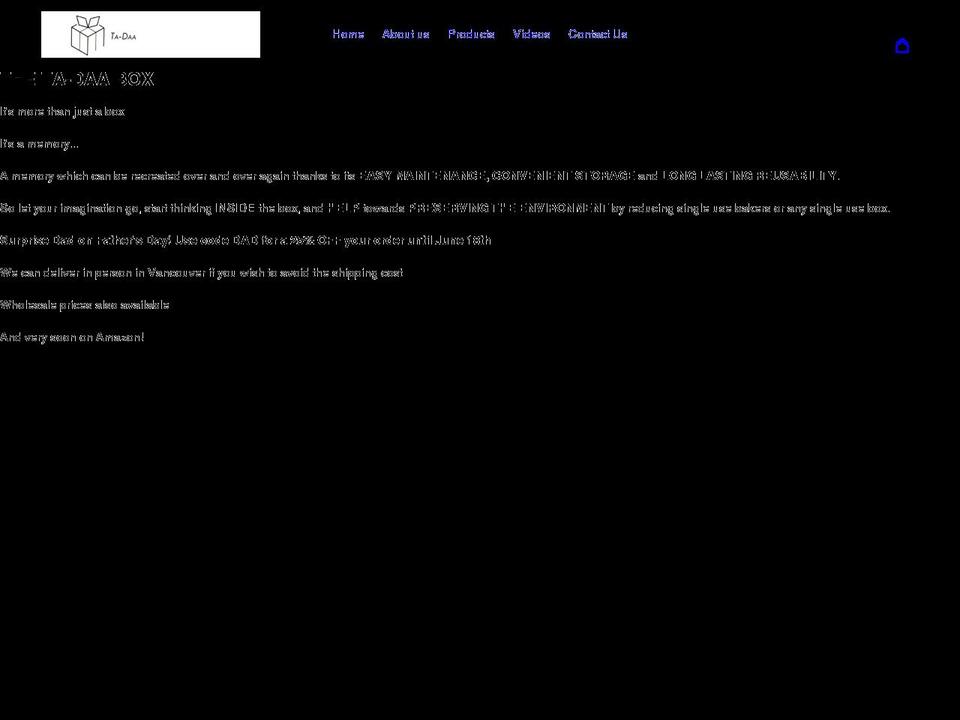 thetadaabox.com shopify website screenshot