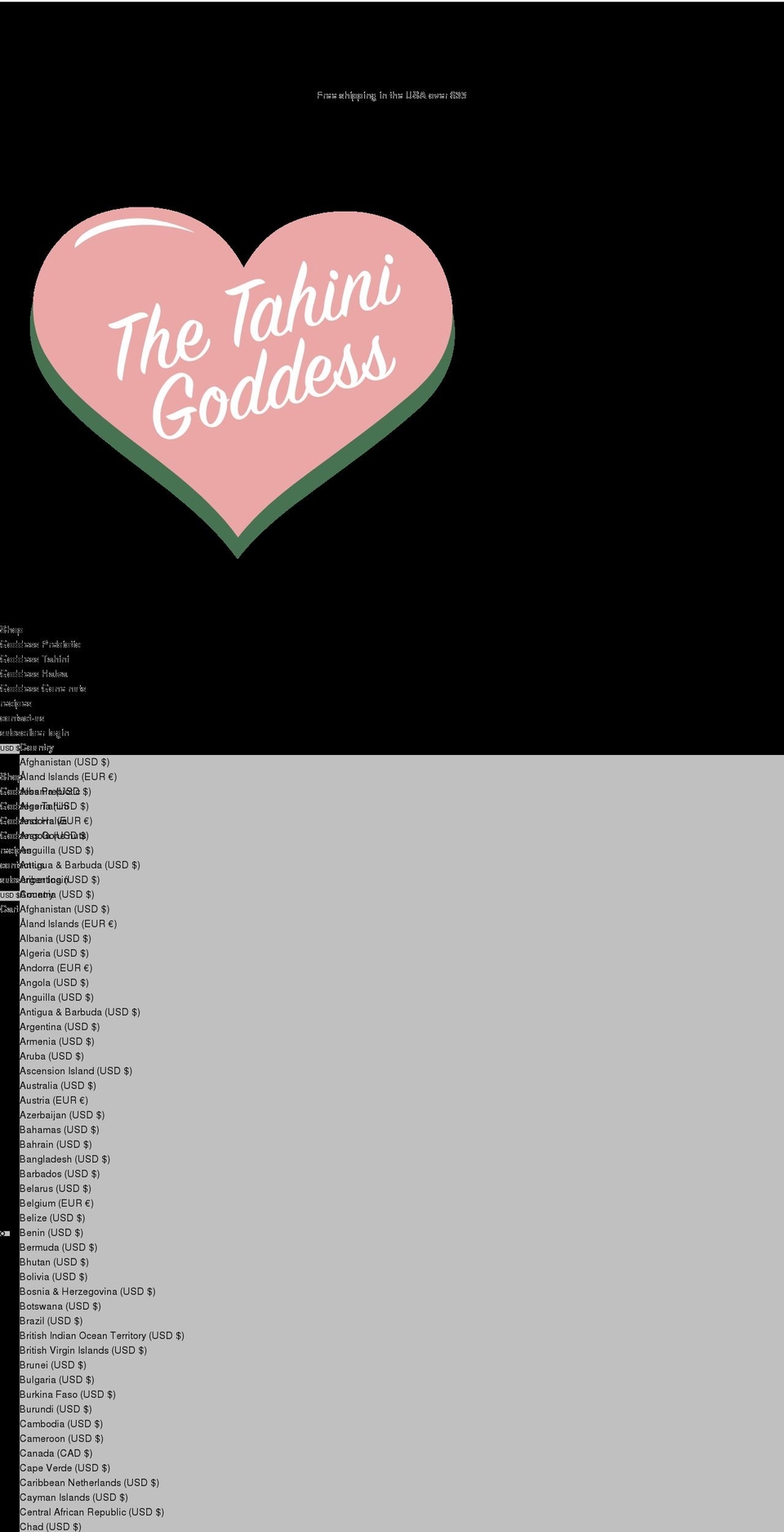 thetahinigoddess.com shopify website screenshot