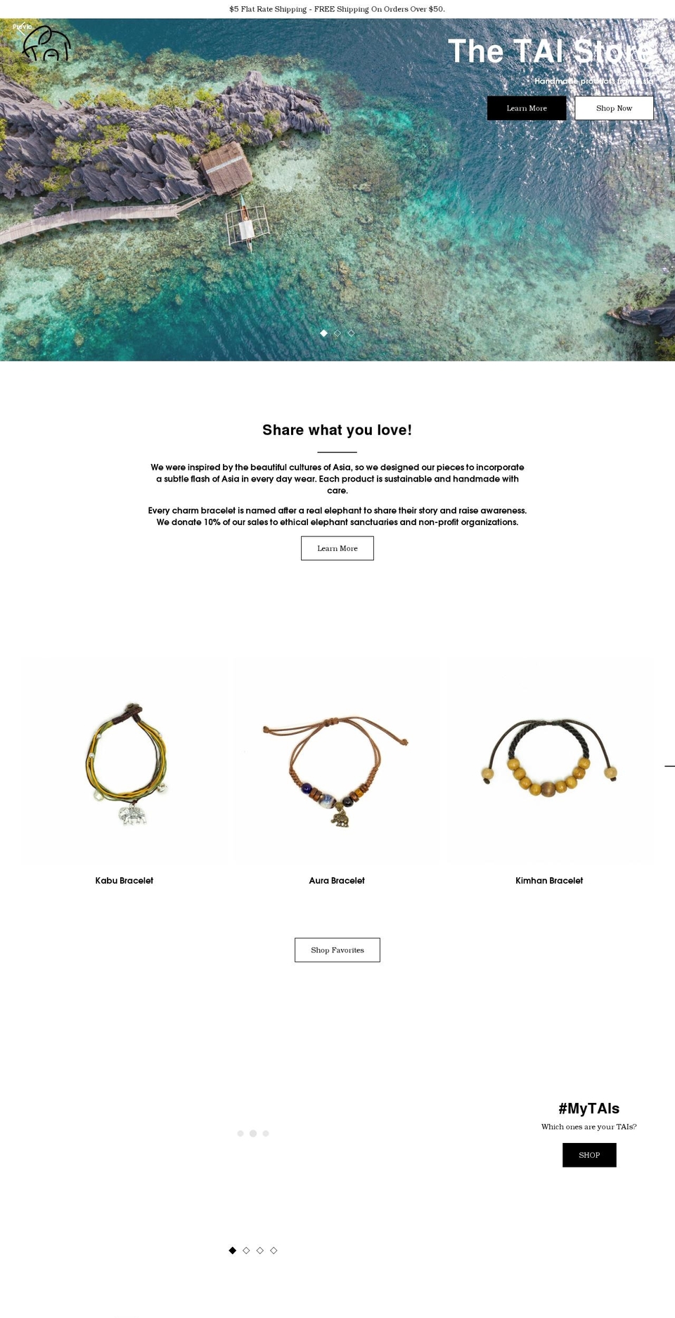 thetaistore.com shopify website screenshot