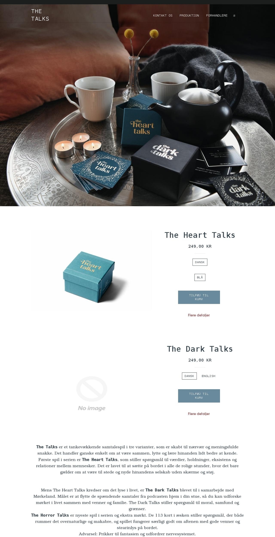 thetalks.dk shopify website screenshot