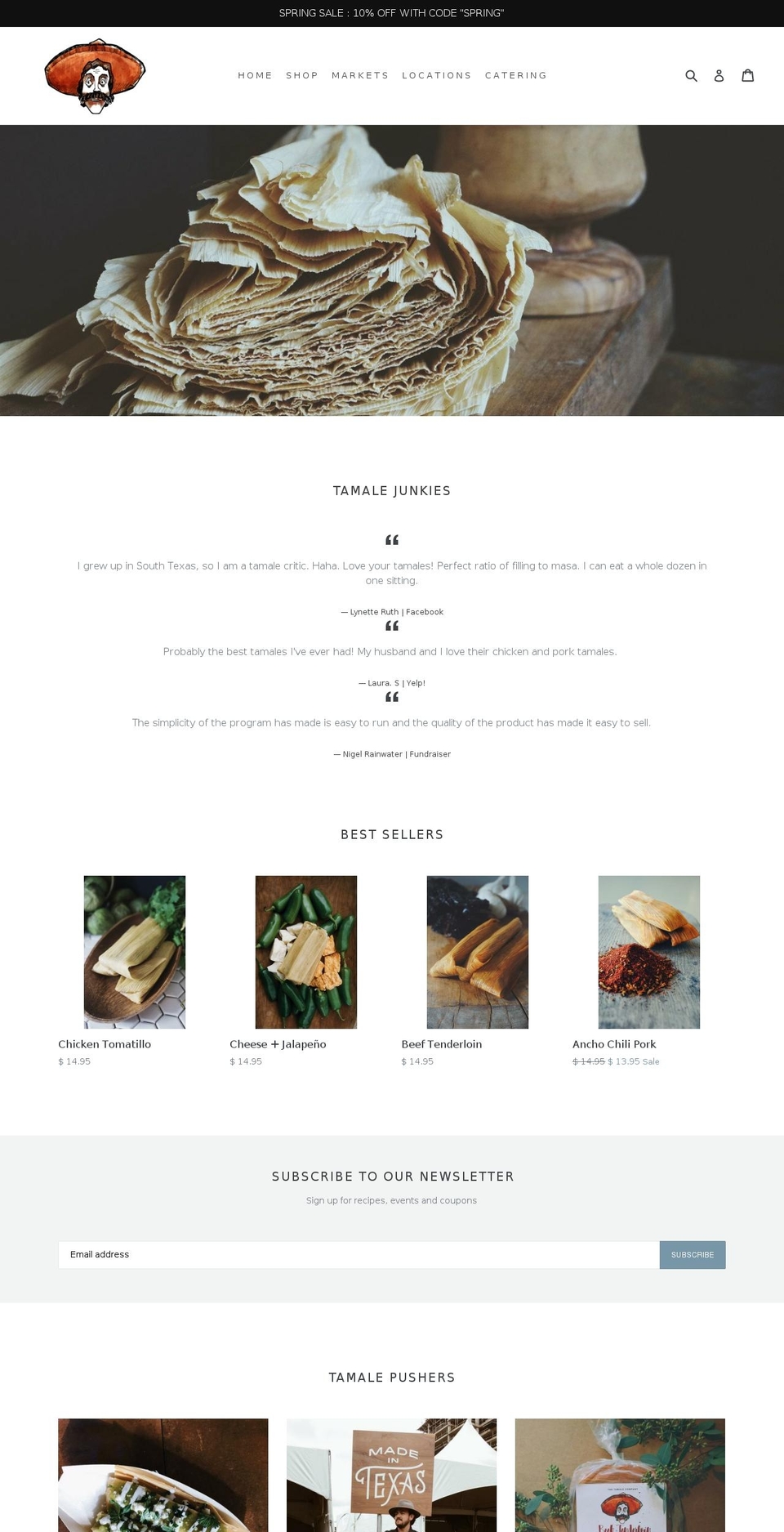thetamalecompany.com shopify website screenshot