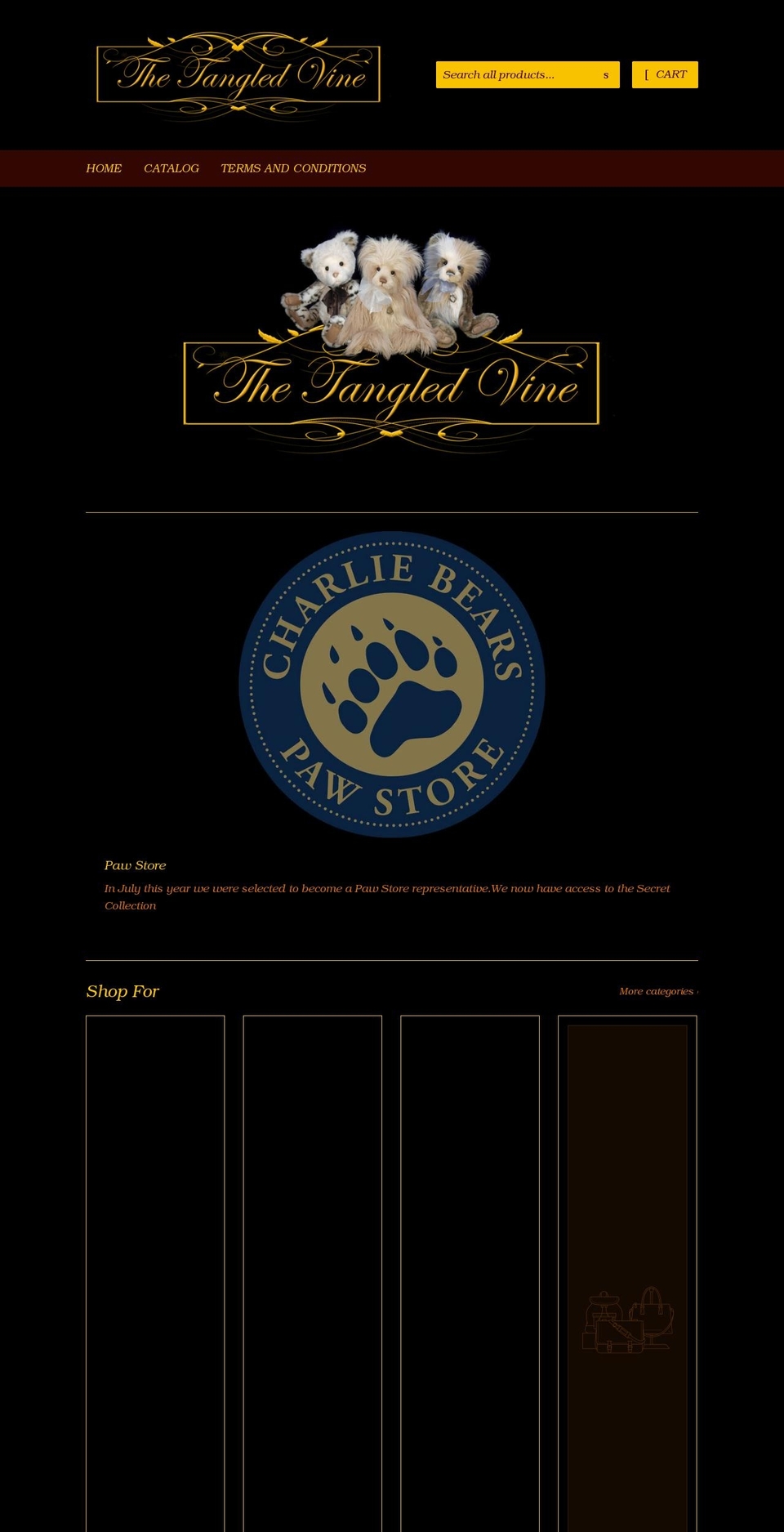 thetangledvine.com.au shopify website screenshot
