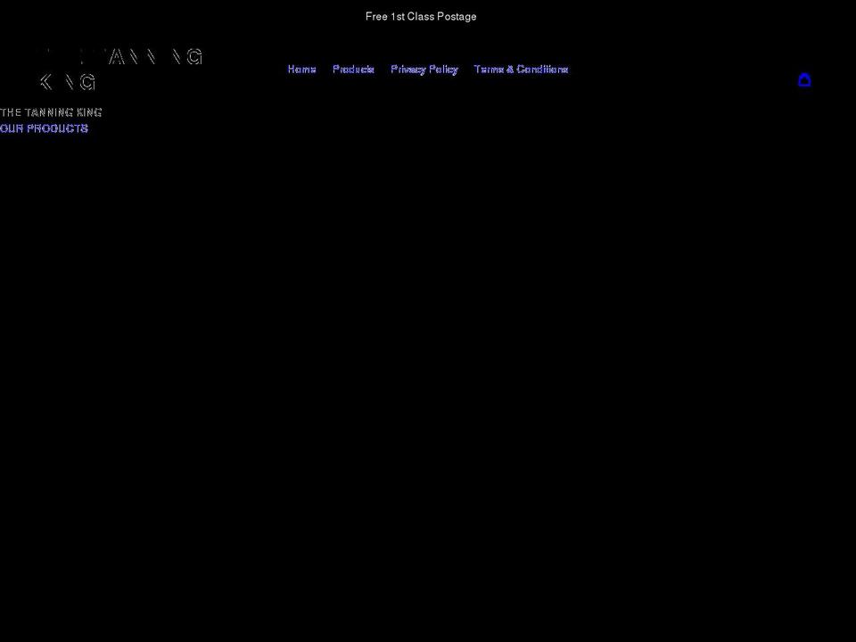 thetanningking.co.uk shopify website screenshot
