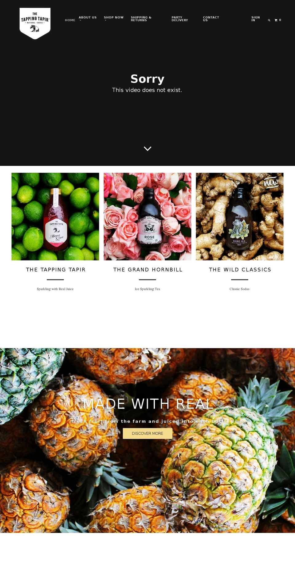 thetappingtapir.com shopify website screenshot