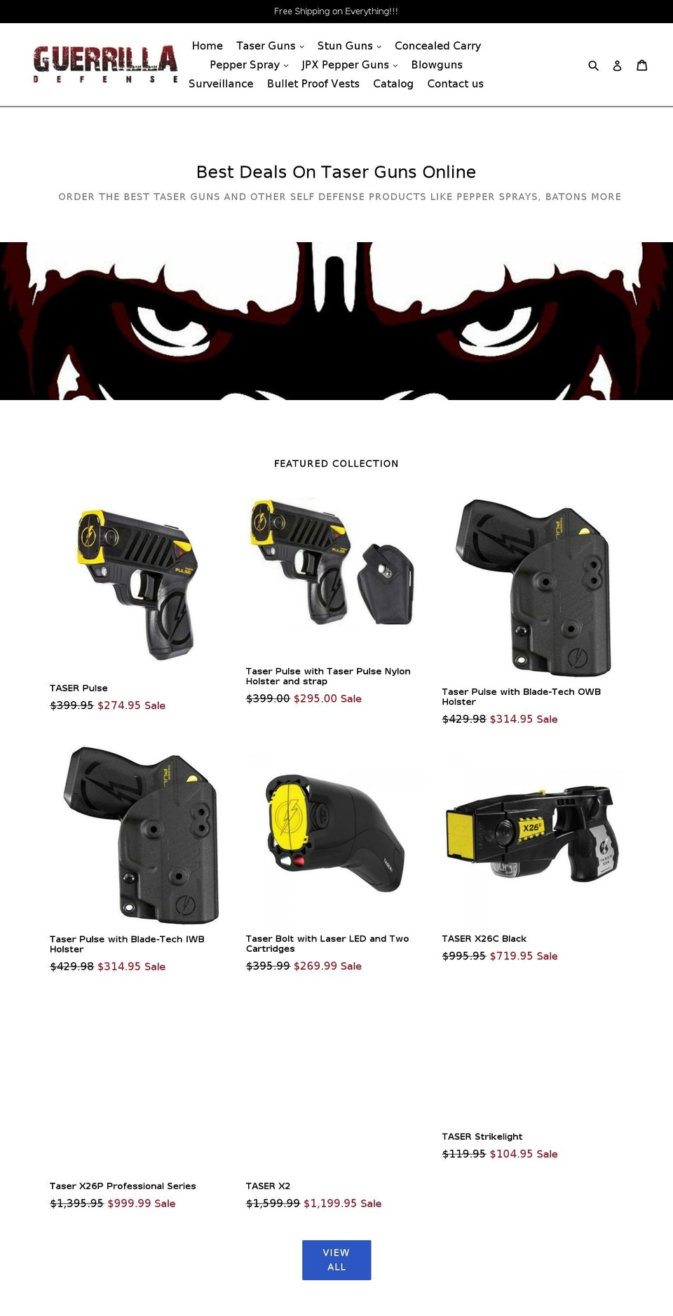 thetaserstore.com shopify website screenshot