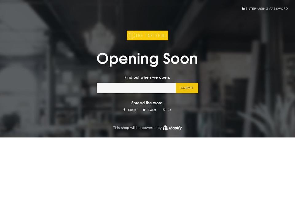 thetastefull.com shopify website screenshot